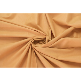 Stof 100% katoen mosterdkleurig zonder patroon 0,5m