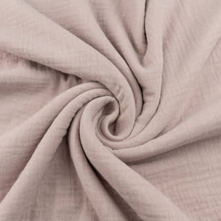 Stof mousseline katoen roze 100% katoen 0,5m