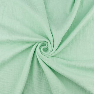 Stof mousseline katoen limoen 100% katoen 0,5m