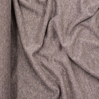 Stof gebreide cappuccino melange zacht elastisch 0,5m