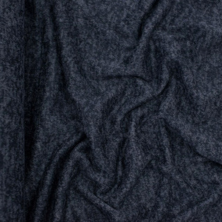 Stof gebreide inkt melange elastisch 0,5m