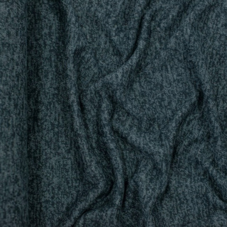 Stof gebreide stof donker groen gemêleerd elastisch 0,5m