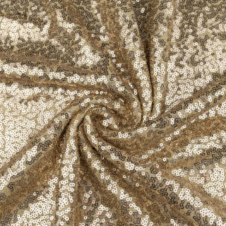 Gouden gebreide stof met pailletten 180g/m2 0,5m