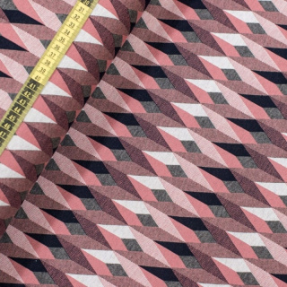 Herfststof gebreide ruitjes patroon 0,5m