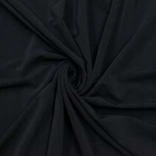 Stof Jersey ITY zwarte tricot zonder patroon 0,5m