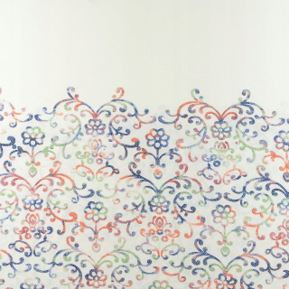 Stof Jersey ITY kleurrijke bloemen boord gebreide stof 0,5m