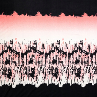 Stof Jersey ITY zwart glad patroon gebreide stof 0,5m