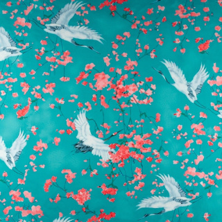 Stof Jersey ITY Kimo bloemen patroon tricot 0,5m