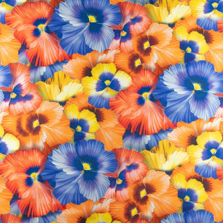 Stof Jersey ITY Kimo bloemen patroon tricot 0,5m