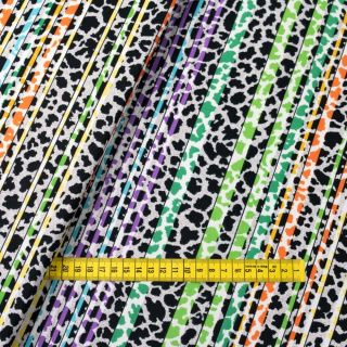 Stof Jersey ITY gekleurd luipaard gebreide stof 0,5m