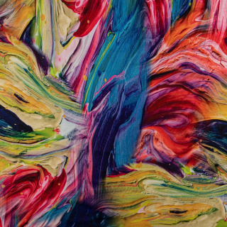 Látka Jersey ITY Kimo geschilderd patroon gebreide stof 0,5m