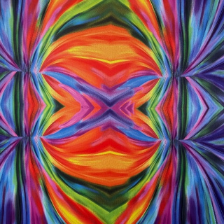 Stof Jersey ITY Kimo abstract patroon tricot 0,5m