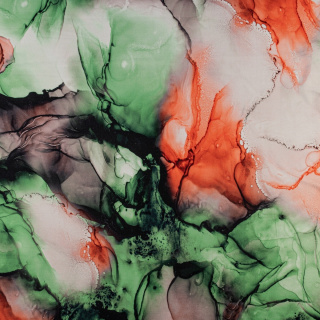 Stof Jersey ITY Kimo groene abstractie gebreide stof 0,5m