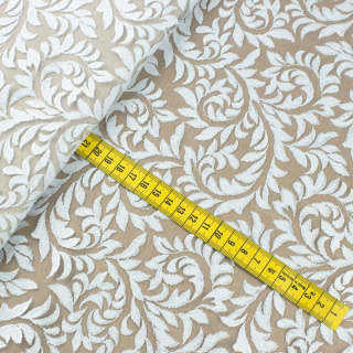 Stof kant wit licht zacht 0,5m