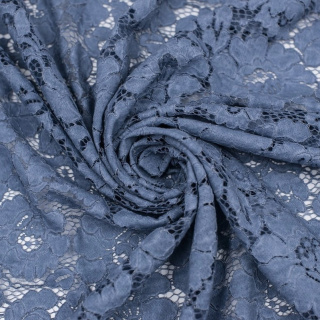 Stof kant marengo marineblauw zacht 0,5m