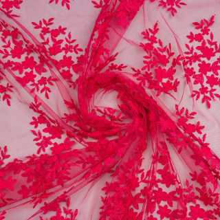 Stof kant roze licht zacht patroon 0,5m