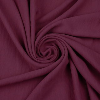 Stof American krepp wijnrood elastisch 0,5m