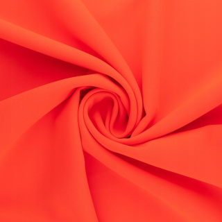 Stof Panama neonoranje universeel voor gordijnen glad 0,5m