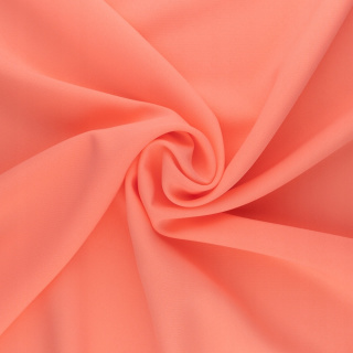Stof Panama neon perzik universeel voor gordijnen glad 0,5m