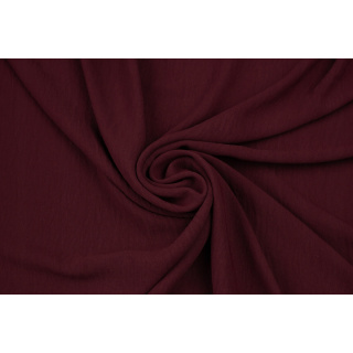 Stof American krepp bordeaux elastisch 0,5m