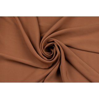 Stof Frans crêpe karamel elastisch 0,5m