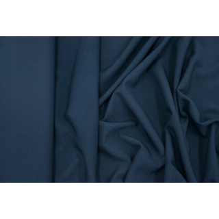 Stof Milano krepp marineblauw elastisch 0,5m