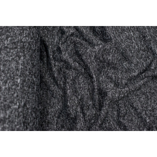 Stof gebreide grafiet melange elastisch 0,5m
