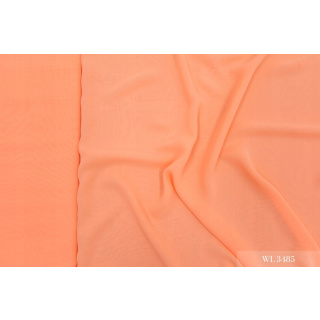 Chiffon stof perzik glad zonder patroon 0,5m