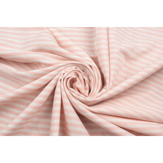 Stof type linnen roze strepen patroon 160g/m² 0,5m
