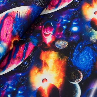 Stof Zara coltrui ruimte patroon gebreide stof 0,5m