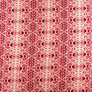 Stof Silki rood oosterse patroon 0,5m