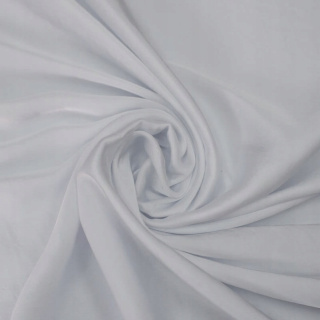 Zijde chiffon stof wit glad zonder patroon 0,5m