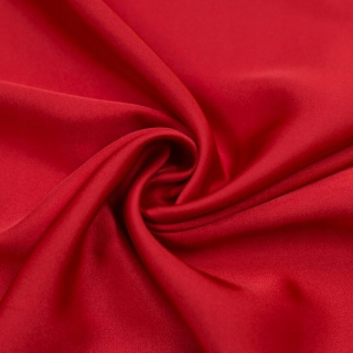 Zijde chiffon stof rood glad zonder patroon 0,5m