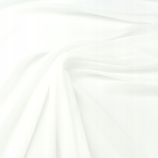 Stof chiffon ecru glad zonder patroon 0,5m