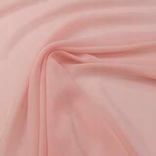 Chiffon stof perzik glad zonder patroon 0,5m