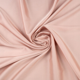 Zijde chiffon stof poederroze zonder patroon 0,5m