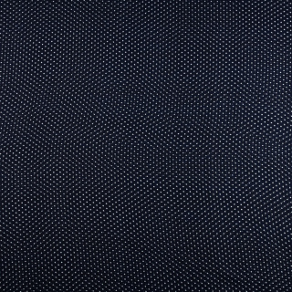 Chiffonstof kreuk marineblauw stippen patroon 0,5m