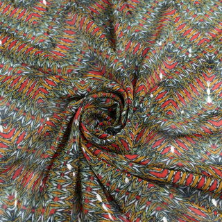 Chiffonstof honing glad zigzag patroon 0,5m