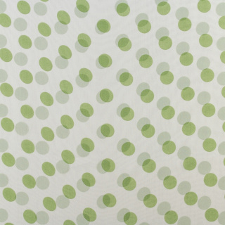Chiffon stof groen glad stippen patroon 0,5m