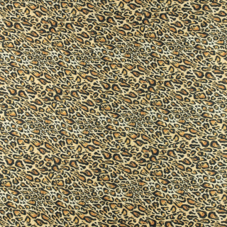 Chiffon stof bruin glad luipaard patroon 0,5m