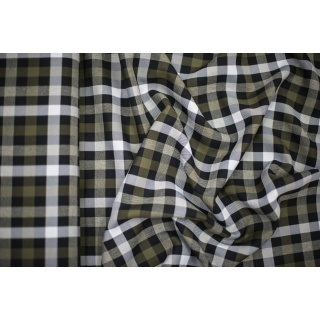 Stof ruit groen blok patroon 0,5m