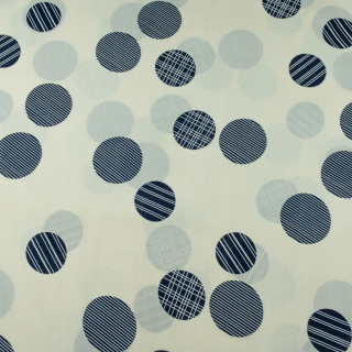 Viscose stof crème stippen 100% viscose 0,5m