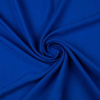 Blauwe gladde viscose stof 100% viscose 0,5m