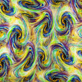 Viscose stof groen wervel patroon 100% viscose 0,5m