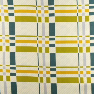 Stof ecru viscose ruit 100% viscose 0,5m