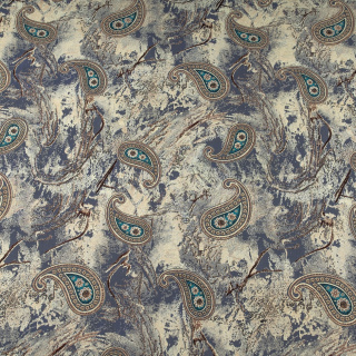 Gladde viscose stof paisley patroon 100% viscose 0,5m