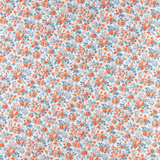 Viscose stof wit bloemen 100% viscose 0,5m