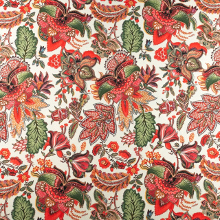 Viscose twill stof glad kleurrijke bloemen patroon 0,5m