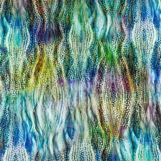 Viscose stof groen-blauw 100% viscose 0,5m