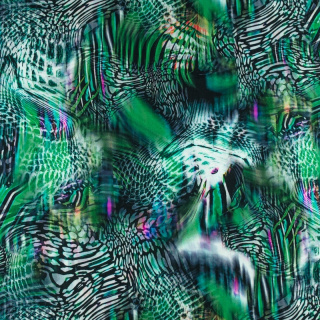 Viskosestof dierenvlekken 100% viscose 0,5m